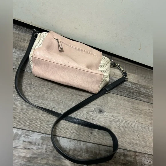 Jessica Simpson Pink, silver, Ivory & Black Crossbody Bag purse - Picture 6 of 8